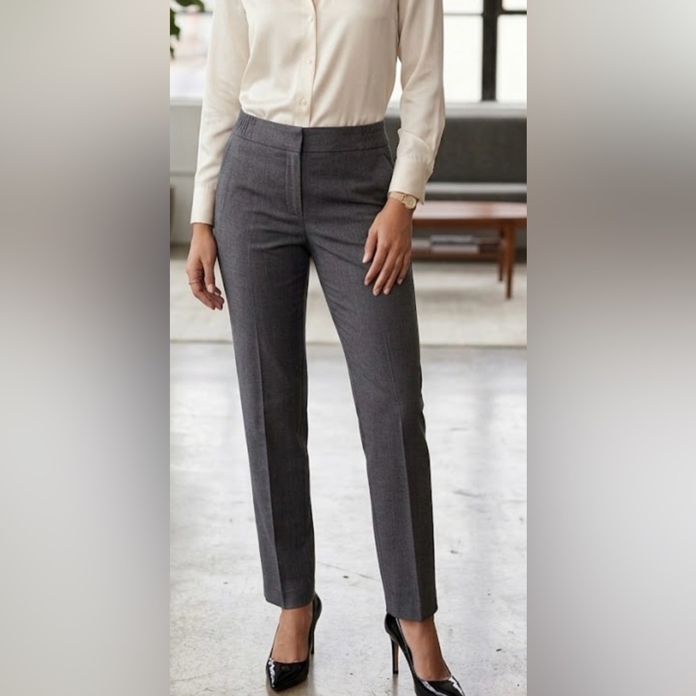 Investments Black and White Patterned Trousers